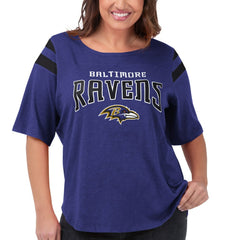 Baltimore Ravens G-III 4Her by Carl Banks Women's Plus Size Linebacker T-Shirt - Purple outlet
