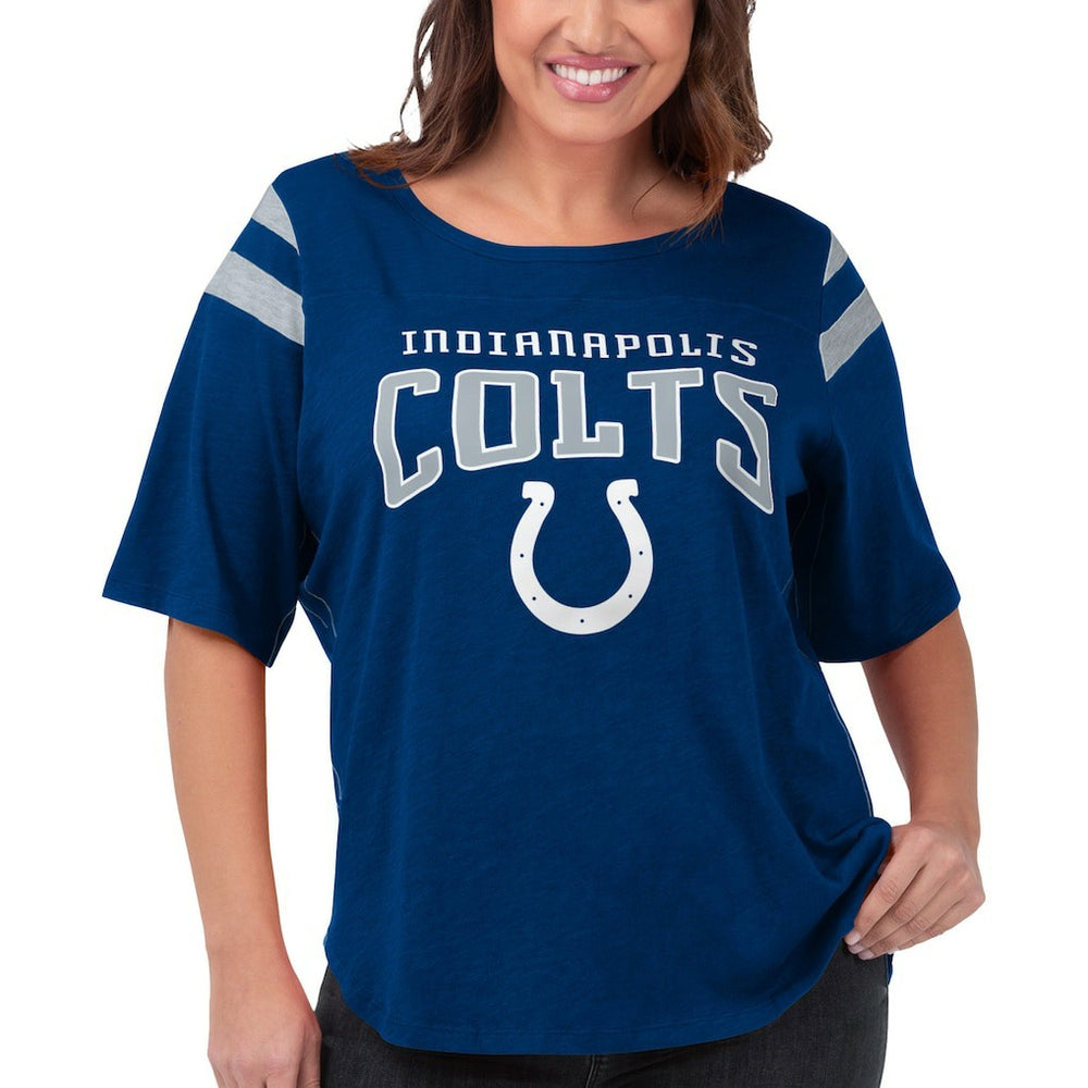 Indianapolis Colts G-III 4Her by Carl Banks Women's Plus Size Linebacker T-Shirt - Royal outlet