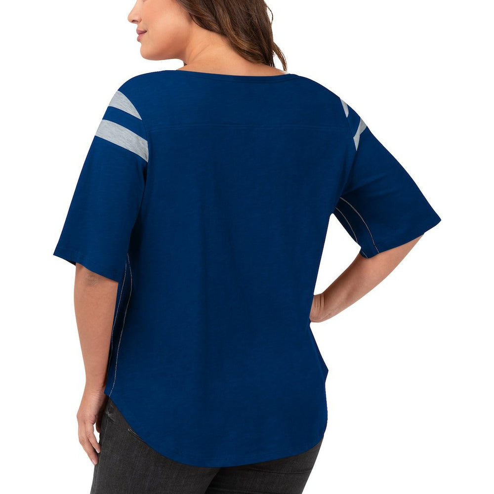 Indianapolis Colts G-III 4Her by Carl Banks Women's Plus Size Linebacker T-Shirt - Royal outlet