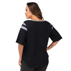 Las Vegas Raiders G-III 4Her by Carl Banks Women's Plus Size Linebacker T-Shirt - Black sale