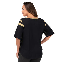 New Orleans Saints G-III 4Her by Carl Banks Women's Plus Size Linebacker T-Shirt - Black online