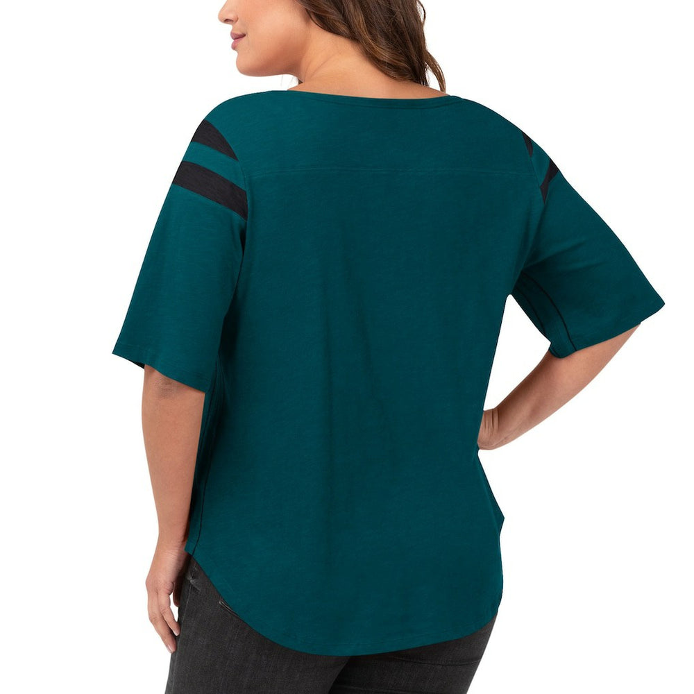 Philadelphia Eagles G-III 4Her by Carl Banks Women's Plus Size Linebacker T-Shirt - Green online