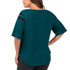 Philadelphia Eagles G-III 4Her by Carl Banks Women's Plus Size Linebacker T-Shirt - Green online