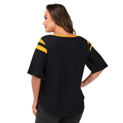 Pittsburgh Steelers G-III 4Her by Carl Banks Women's Plus Size Linebacker T-Shirt - Black discount