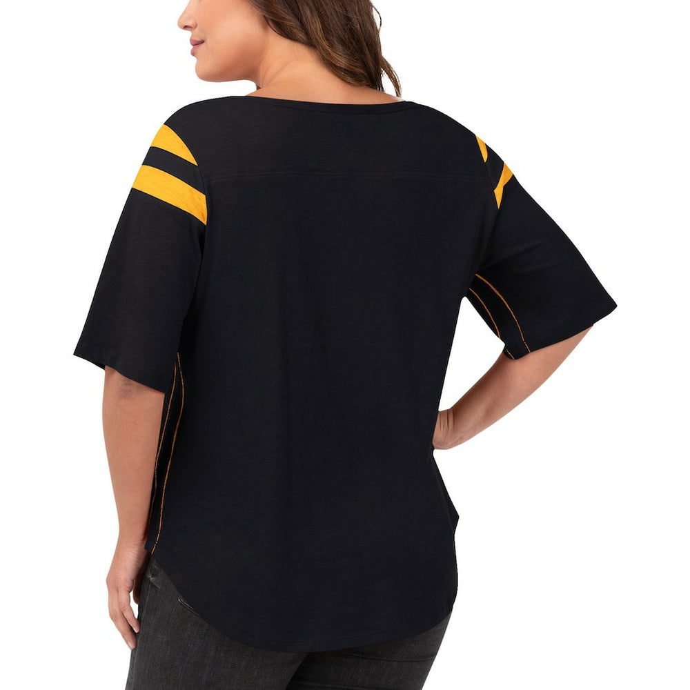 Pittsburgh Steelers G-III 4Her by Carl Banks Women's Plus Size Linebacker T-Shirt - Black discount