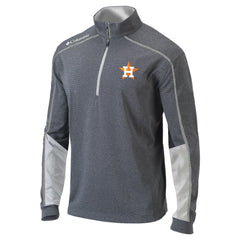 Houston Astros Omni-Wick Shotgun 2.0 Quarter-Zip Pullover Top Charcoal/White