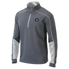 Milwaukee Brewers Omni-Wick Shotgun 2.0 Quarter-Zip Pullover Top Charcoal/White