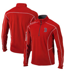 Boston Red Sox Omni-Wick Shotgun Quarter-Zip Pullover Top Red