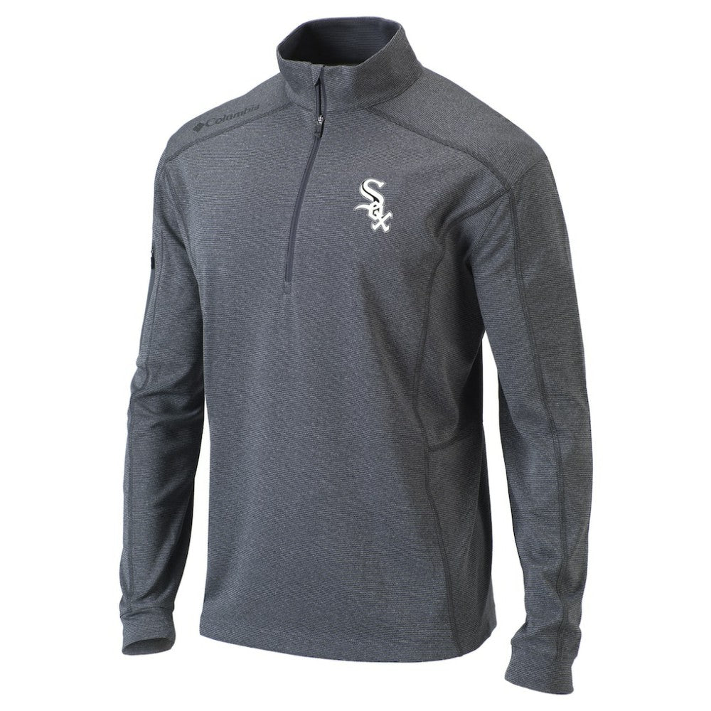 Chicago White Sox Omni-Wick Shotgun Quarter-Zip Pullover Top Heather Gray
