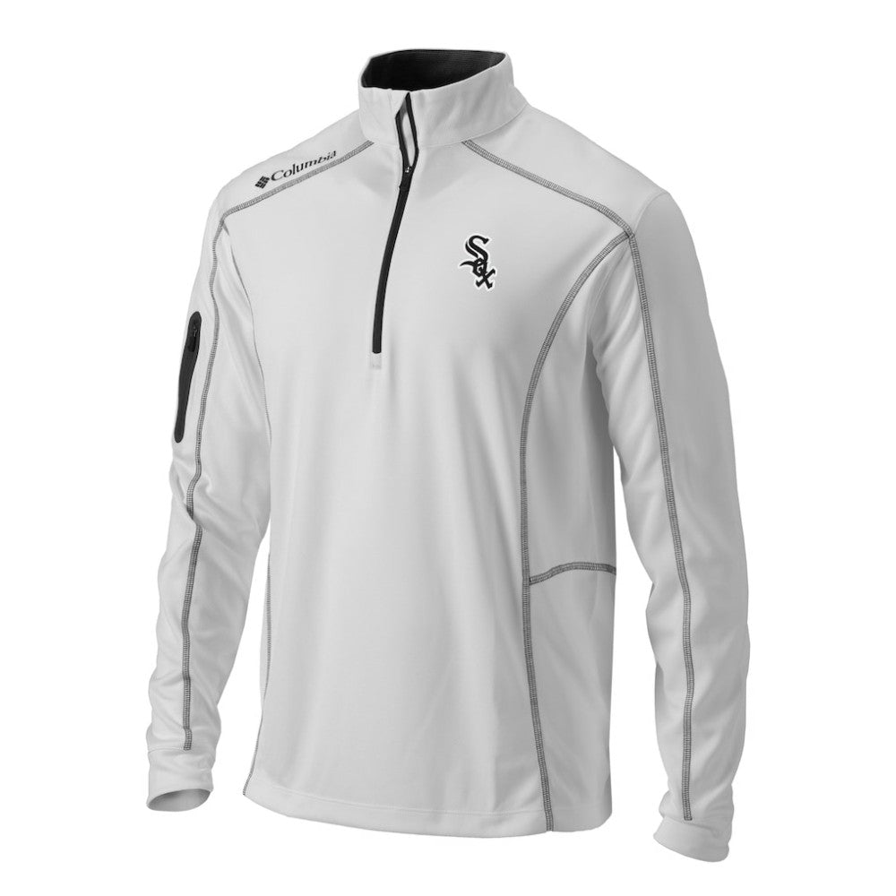 Chicago White Sox Omni-Wick Shotgun Quarter-Zip Pullover Top White