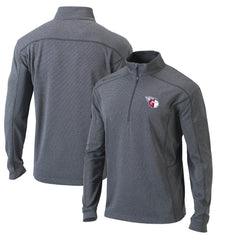 Cleveland Guardians Omni-Wick Shotgun Quarter-Zip Pullover Top Heather Gray