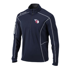 Cleveland Guardians Omni-Wick Shotgun Quarter-Zip Pullover Top Navy