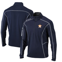 Houston Astros Omni-Wick Shotgun Quarter-Zip Pullover Top Navy