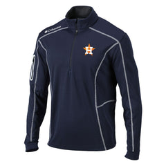 Houston Astros Omni-Wick Shotgun Quarter-Zip Pullover Top Navy