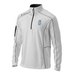 Seattle Mariners Omni-Wick Shotgun Quarter-Zip Pullover Top White