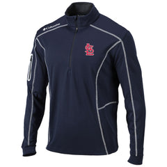 St. Louis Cardinals Omni-Wick Shotgun Quarter-Zip Pullover Top Navy