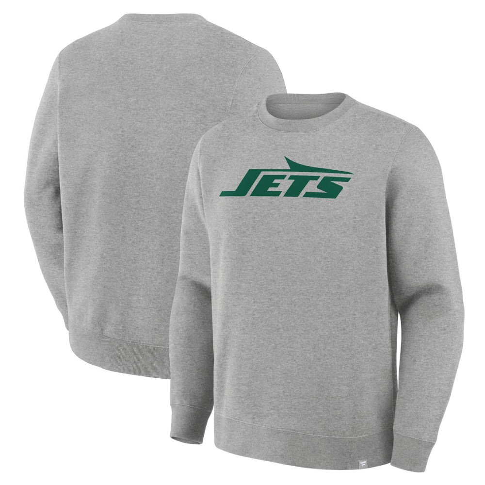 New York Jets Primary Logo Legacy Sweatshirt - Heather Gray on sale