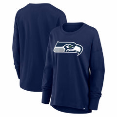 Seattle Seahawks Women's Essential Long Sleeve T-Shirt - College Navy cheap