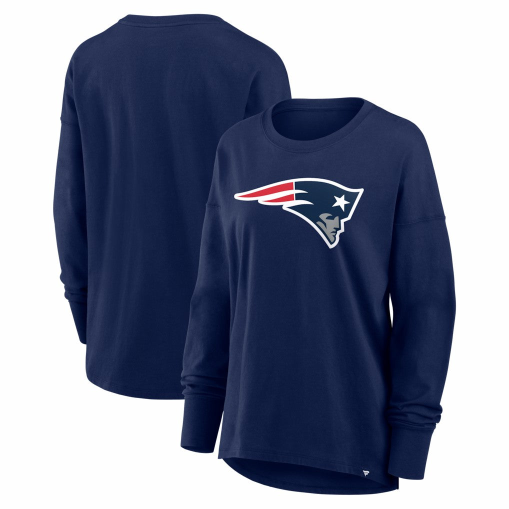 New England Patriots Women's Essential Long Sleeve T-Shirt - Navy for sale