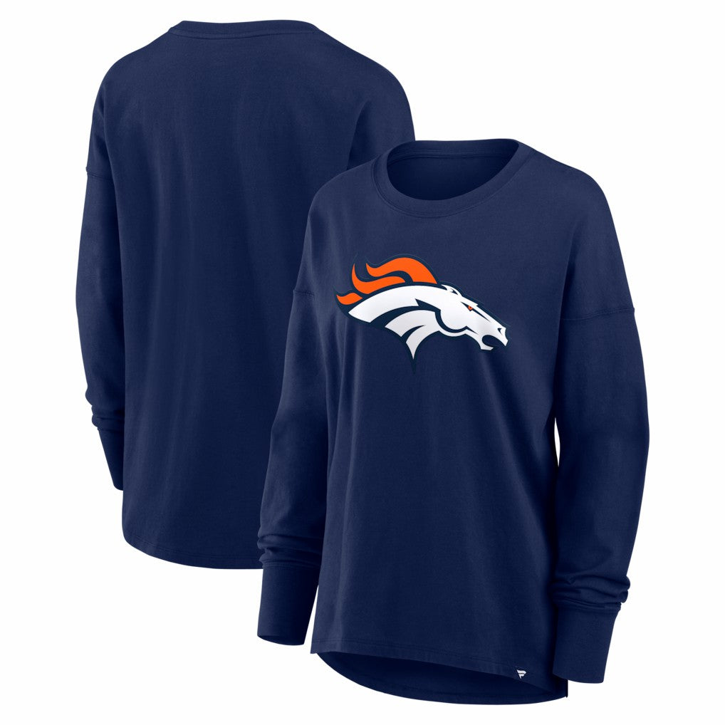 Denver Broncos Women's Essential Long Sleeve T-Shirt - Navy outlet