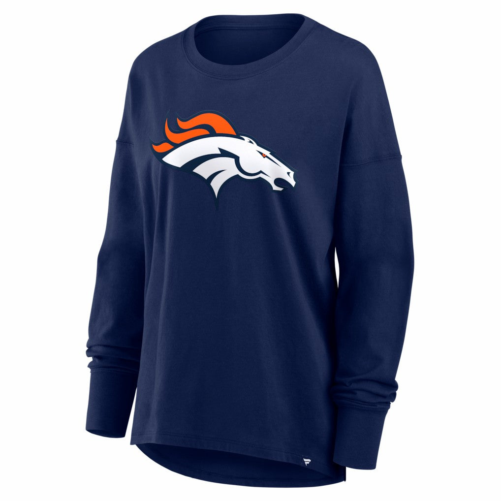 Denver Broncos Women's Essential Long Sleeve T-Shirt - Navy outlet