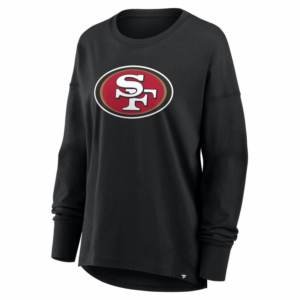 San Francisco 49ers Women's Essential Long Sleeve T-Shirt - Black outlet