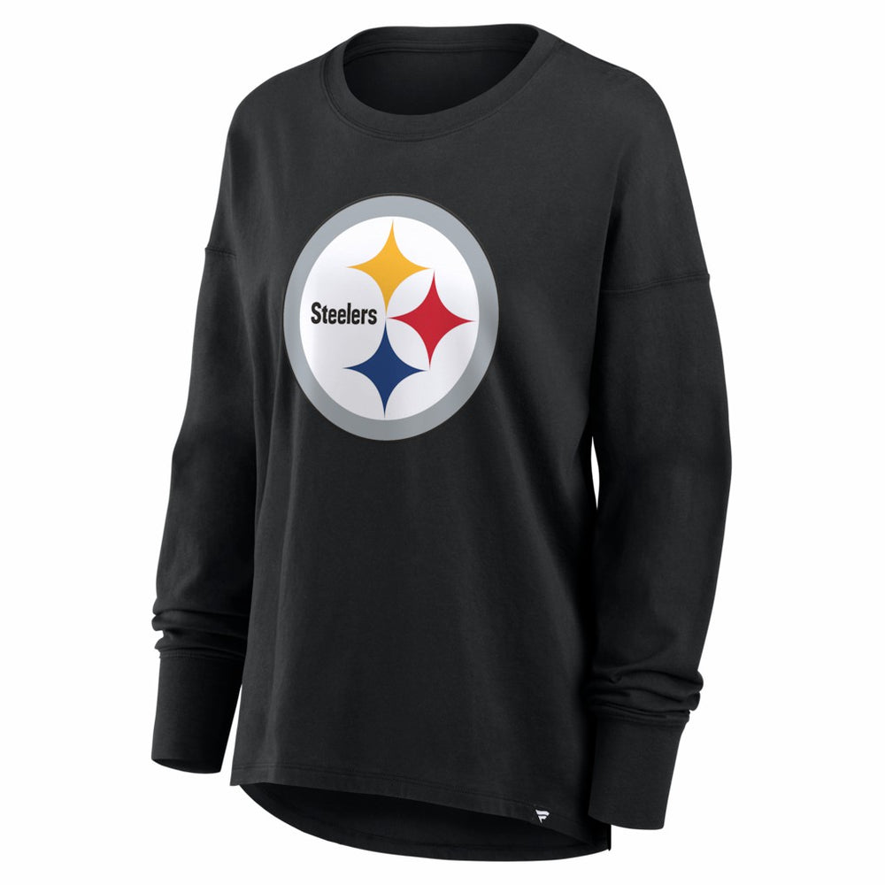 Pittsburgh Steelers Women's Essential Long Sleeve T-Shirt - Black on sale