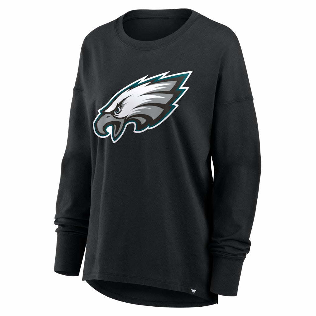 Philadelphia Eagles Women's Essential Long Sleeve T-Shirt - Black sale