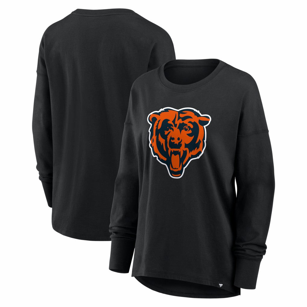 Chicago Bears Women's Essential Long Sleeve T-Shirt - Black on sale