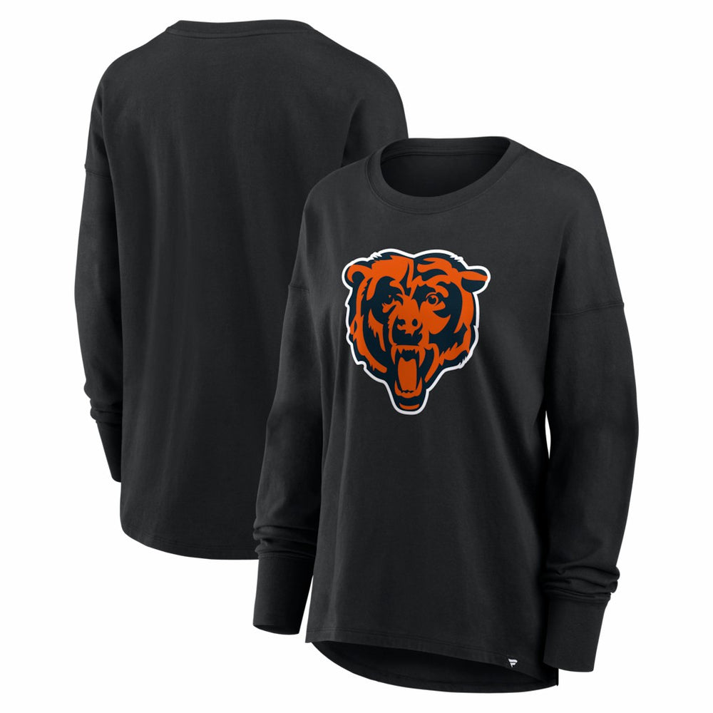 Chicago Bears Women's Essential Long Sleeve T-Shirt - Black on sale