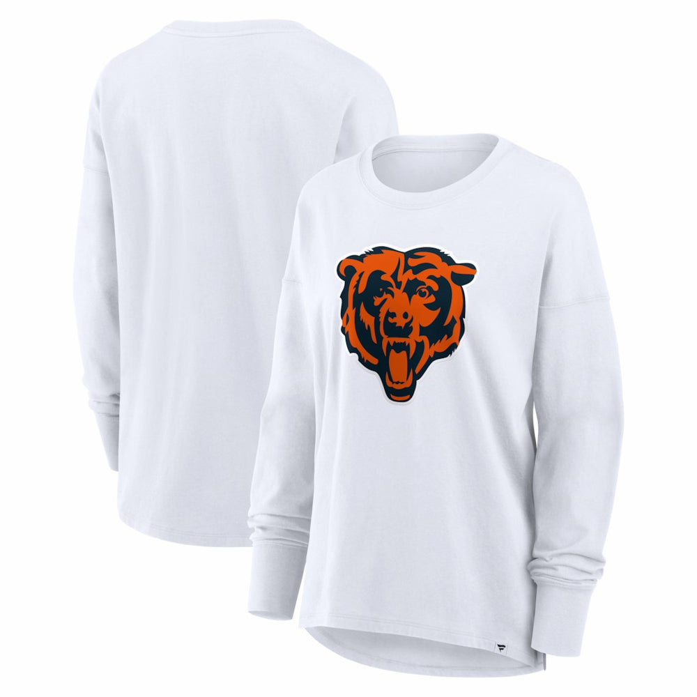 Chicago Bears Women's Essential Long Sleeve T-Shirt - White sale