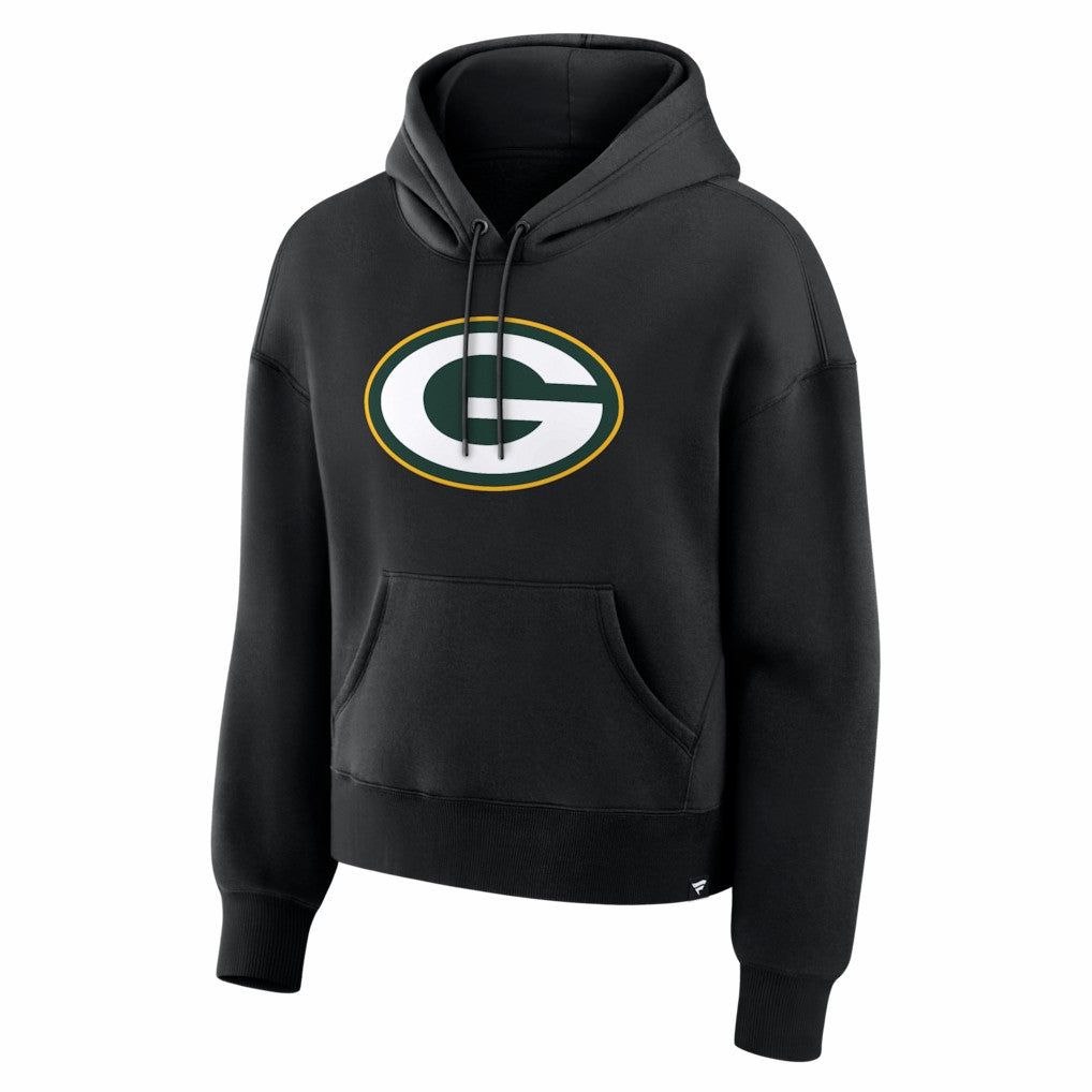 Green Bay Packers Women's Essential Legacy Hoodie - Black outlet