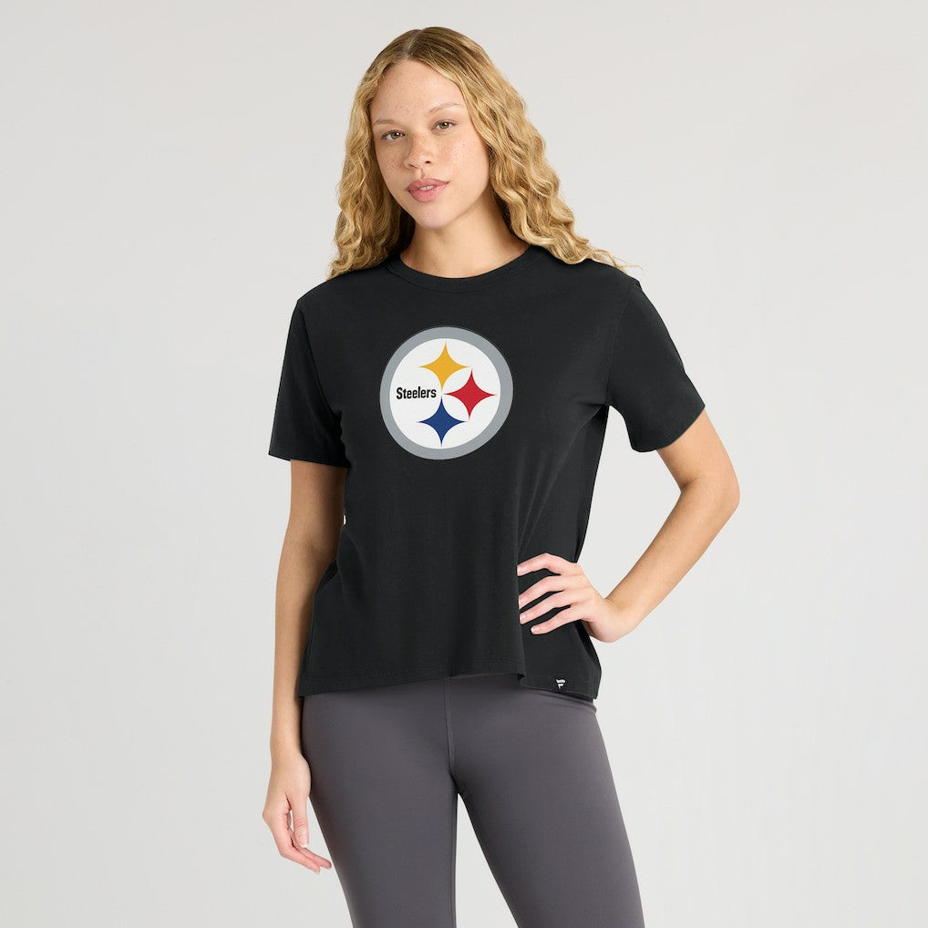 Pittsburgh Steelers Women's Essential Legacy T-Shirt - Black discount