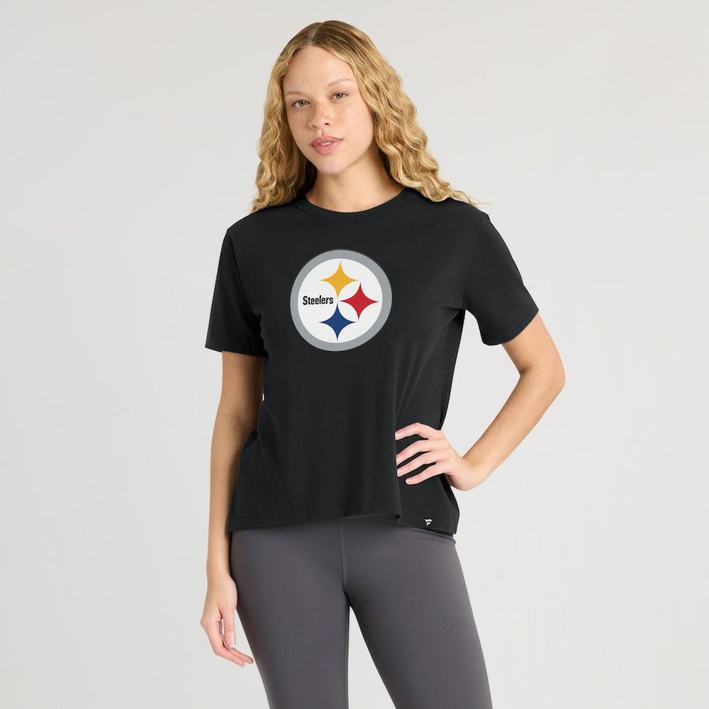 Pittsburgh Steelers Women's Essential Legacy T-Shirt - Black discount