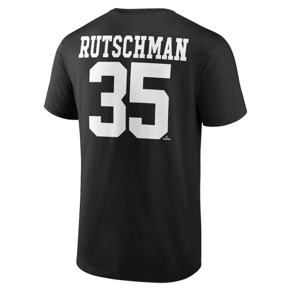 Adley Rutschman Baltimore Orioles Player Icon Name & Number T-Shirt Black