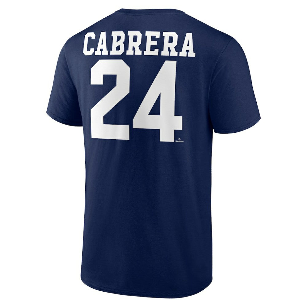 Miguel Cabrera Detroit Tigers Player Icon Name & Number T-Shirt Navy