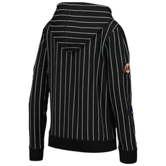 San Francisco Giants Women's Pinstripe Tri-Blend Full-Zip Jacket Black