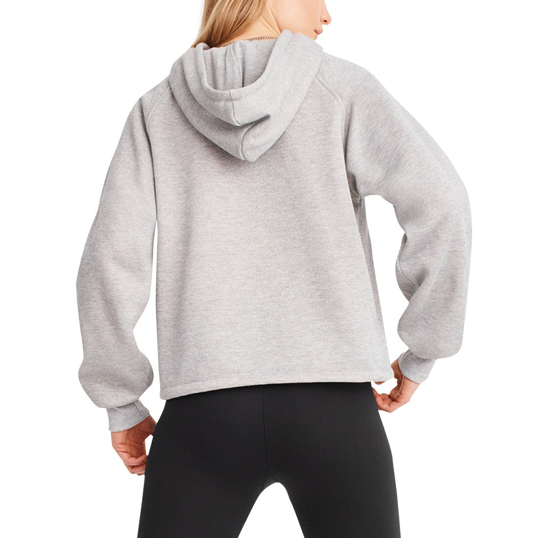Green Bay Packers DKNY Sport Women's Debbie Dolman Raglan Pullover Hoodie - Heather Gray cheap