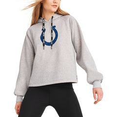 Indianapolis Colts DKNY Sport Women's Debbie Dolman Raglan Pullover Hoodie - Heather Gray online