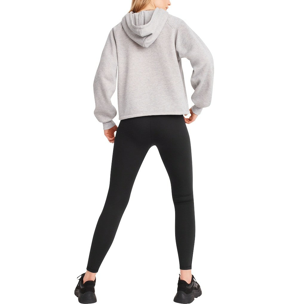 Los Angeles Rams DKNY Sport Women's Debbie Dolman Raglan Pullover Hoodie - Heather Gray on sale