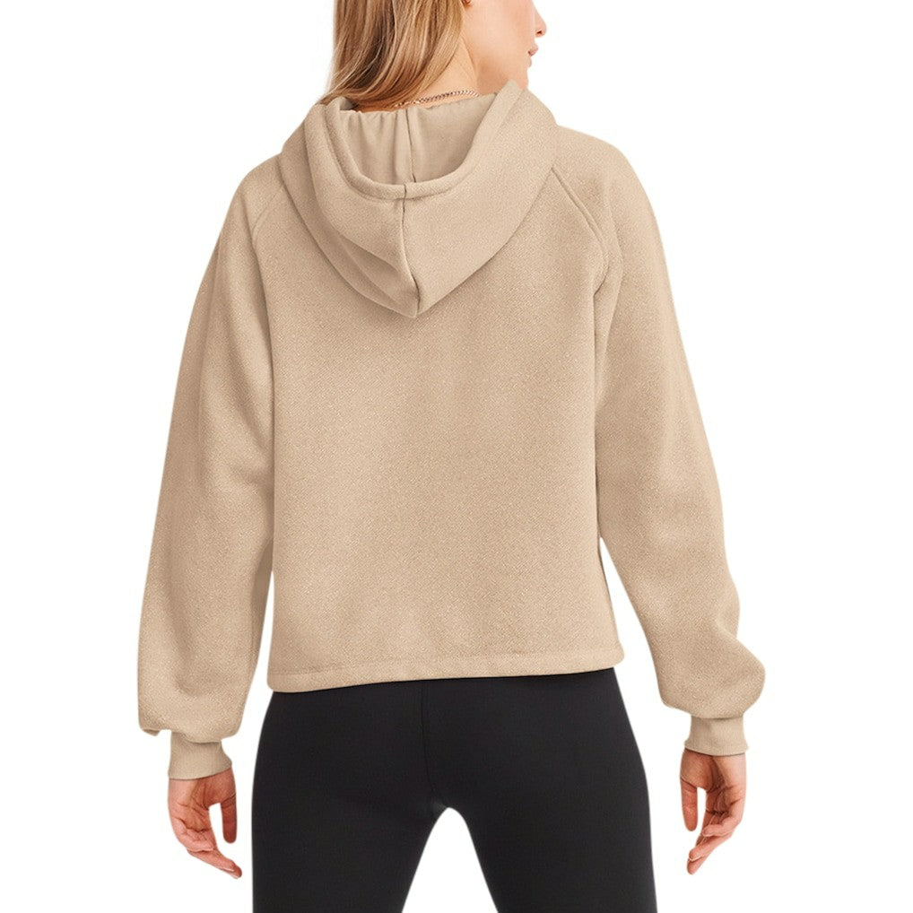 New Orleans Saints DKNY Sport Women's Debbie Dolman Raglan Pullover Hoodie - Cream cheap