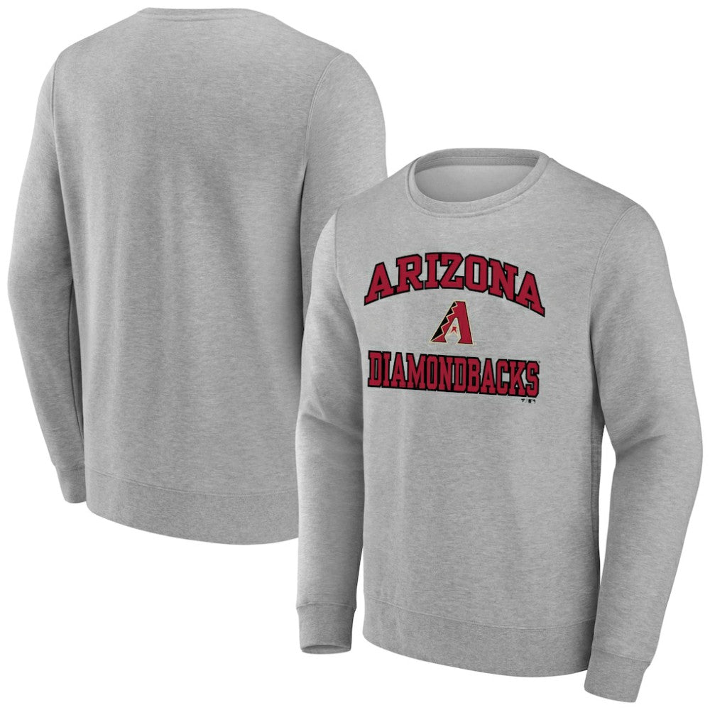 Arizona Diamondbacks Heart & Soul Pullover Sweatshirt Heather Gray