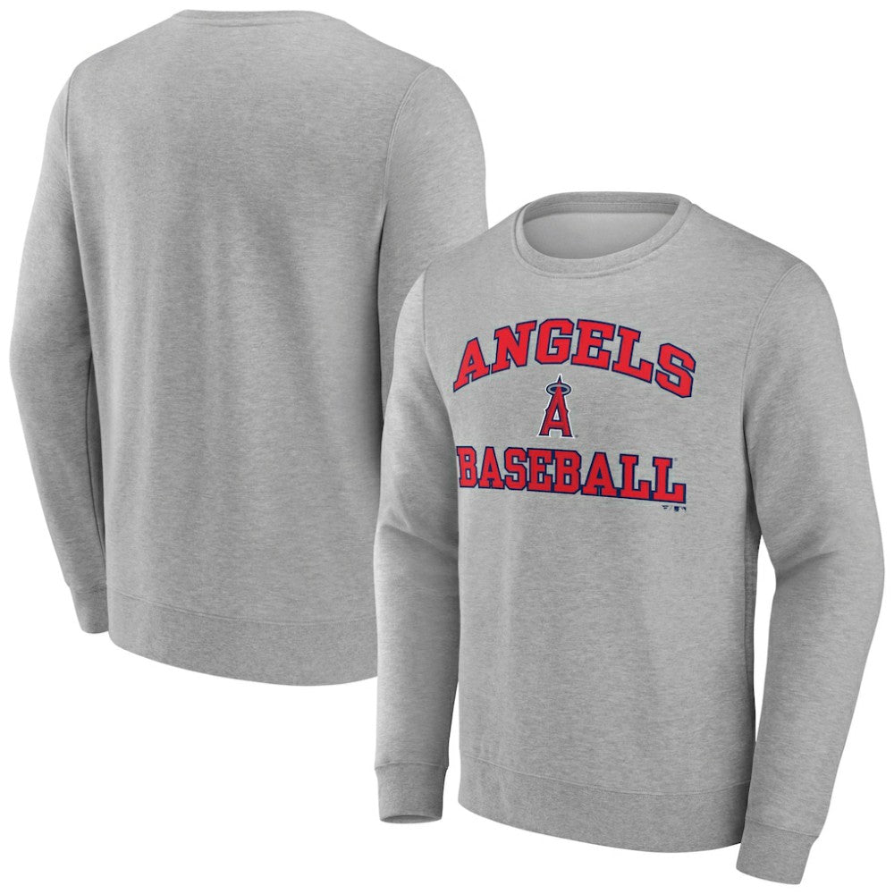 Los Angeles Angels Heart & Soul Pullover Sweatshirt Heather Gray
