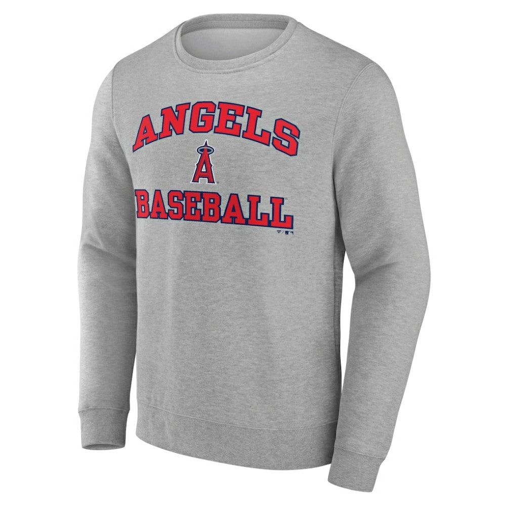 Los Angeles Angels Heart & Soul Pullover Sweatshirt Heather Gray