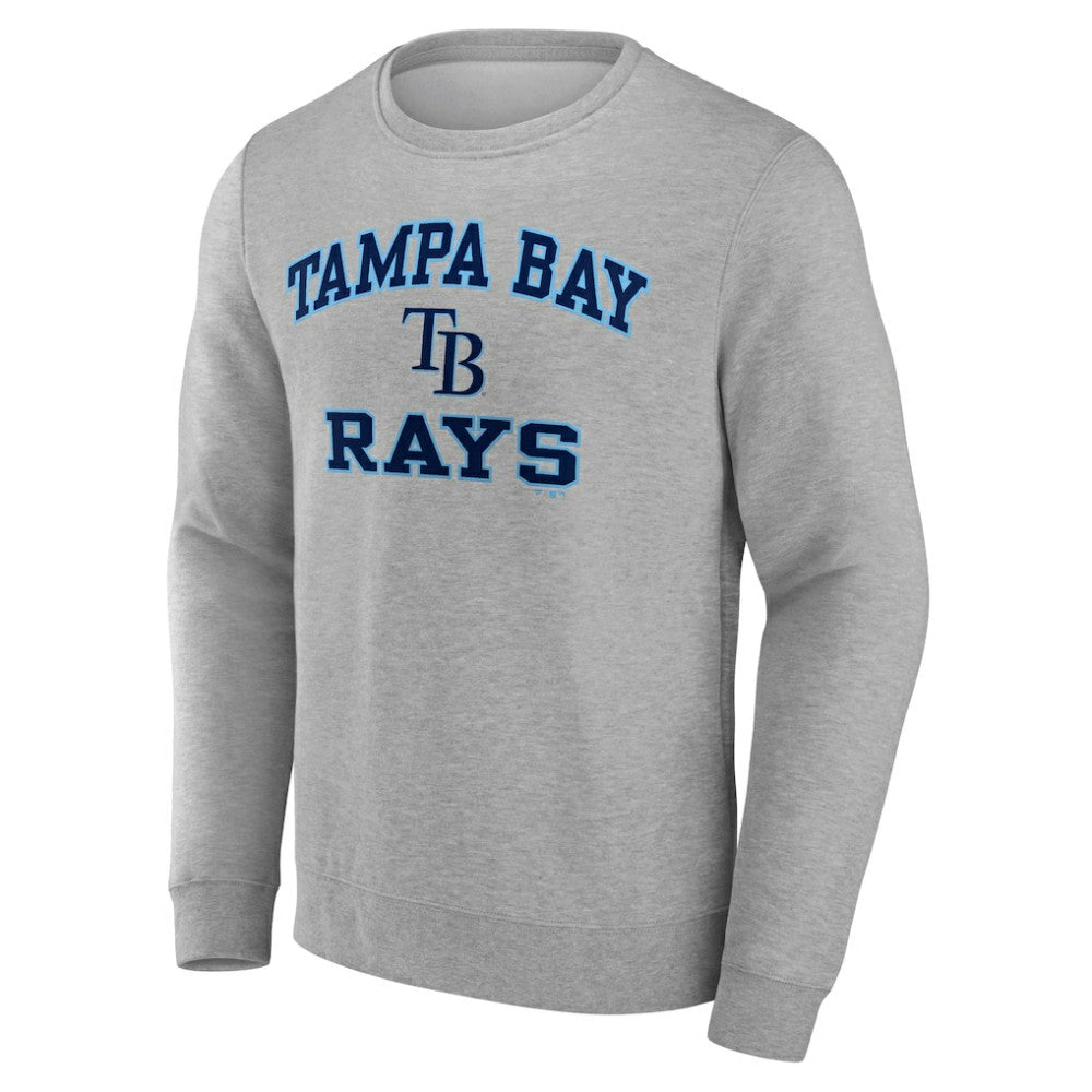 Tampa Bay Rays Heart & Soul Pullover Sweatshirt Heather Gray
