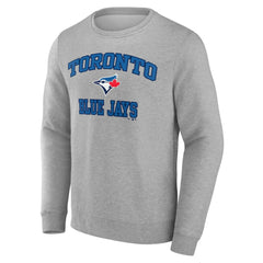 Toronto Blue Jays Heart & Soul Pullover Sweatshirt Heather Gray