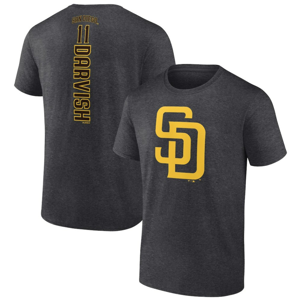 Yu Darvish San Diego Padres Playmaker Name & Number T-Shirt Charcoal