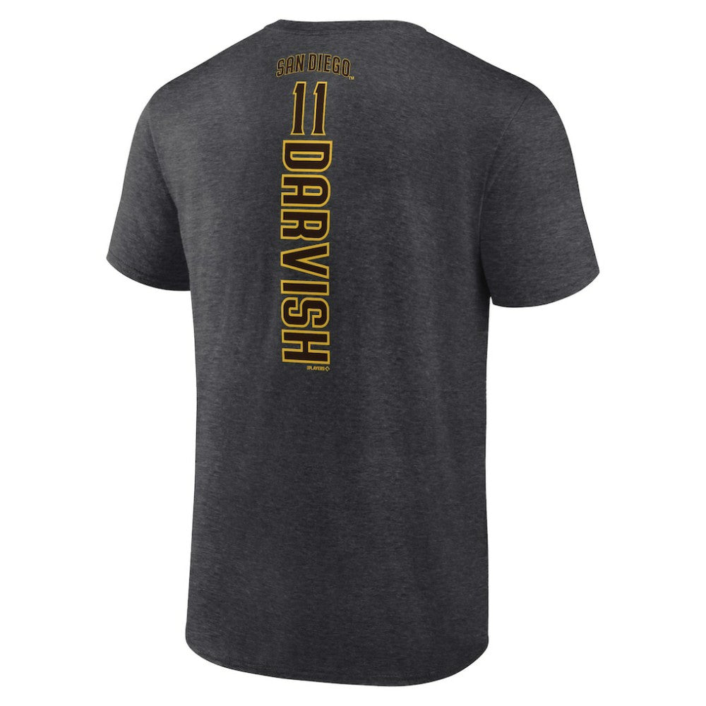 Yu Darvish San Diego Padres Playmaker Name & Number T-Shirt Charcoal