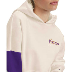 Minnesota Vikings Tommy Hilfiger Women's Harriet Pullover Hoodie - Cream/Purple discount