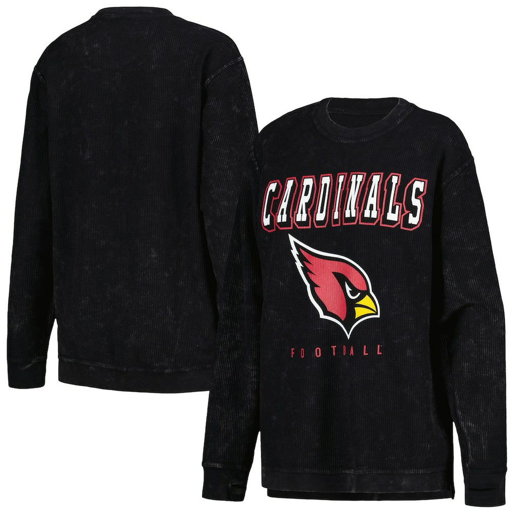 Arizona Cardinals G-III 4Her by Carl Banks Women's Comfy Cord Pullover Sweatshirt - Black cheap